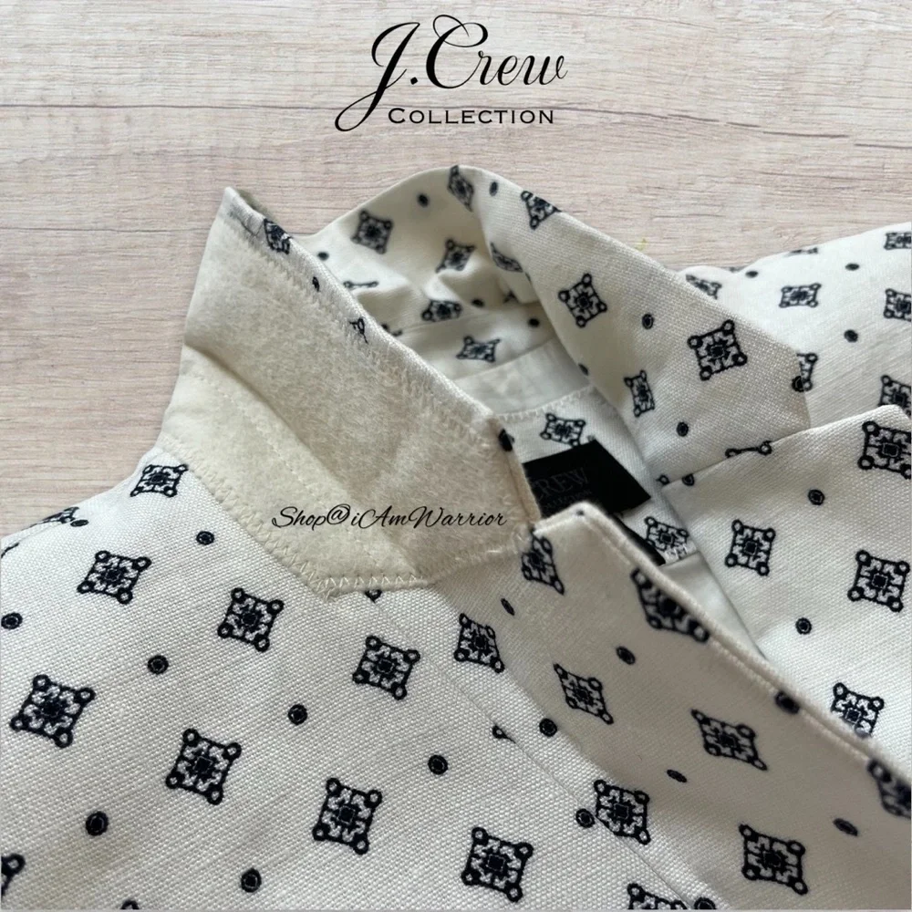 J.Crew Collection Japanese linen foulard one button blazer *shop@iamwarrior